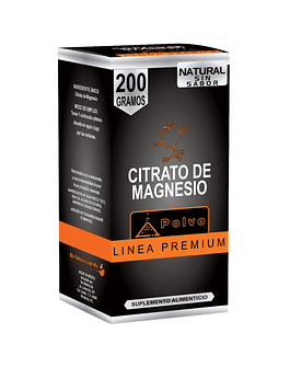 CITRATO DE MAGNESIO SABOR NATURAL 200 GR 
