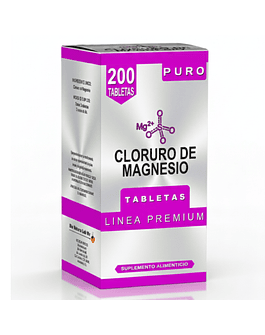 CLORURO DE MAGNESIO 200 TABLETAS
