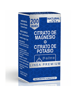 CITRATO DE MAGNESIO + CITRATO DE POTASIO 200 TABLETAS