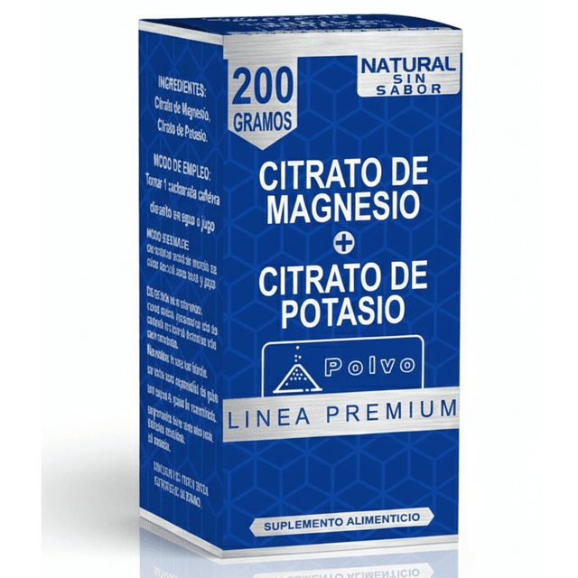 CITRATO DE MAGNESIO + CITRATO DE POTASIO 200 TABLETAS
