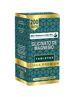 GLICINATO DE MAGNESIO 200 TABLETAS