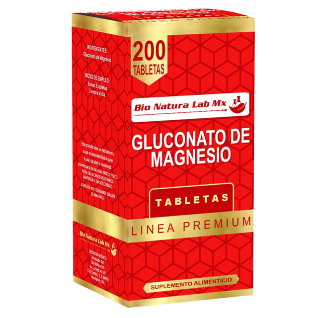 GLUCONATO DE MAGNESIO 200 TABLETAS