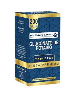 GLUCONATO DE POTASIO 200 TABLETAS