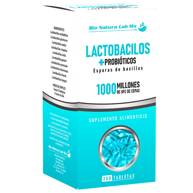 LACOTBACILOS Y PROBIÓTICOS 200 TABLETAS