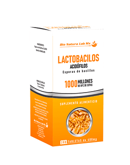 LACTOBACILOS + ACIDOFILOS 200 TABLETAS