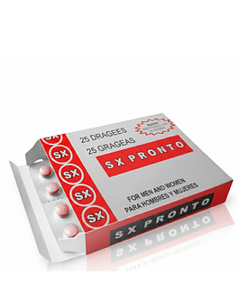 SX PRONTO 25 GRAGEAS PARA HOMBRES Y MUJERES