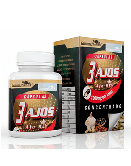 3 AJOS 60 CÁPSULAS AJO REY 1000 MG