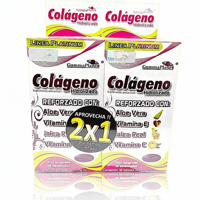 DÚO COLÁGENO HIDROLIZADO CON ALOE VERA 60 TABLETAS