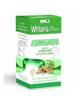 ASHWAGANDHA EXTRACTO PURO 200 TABLETAS