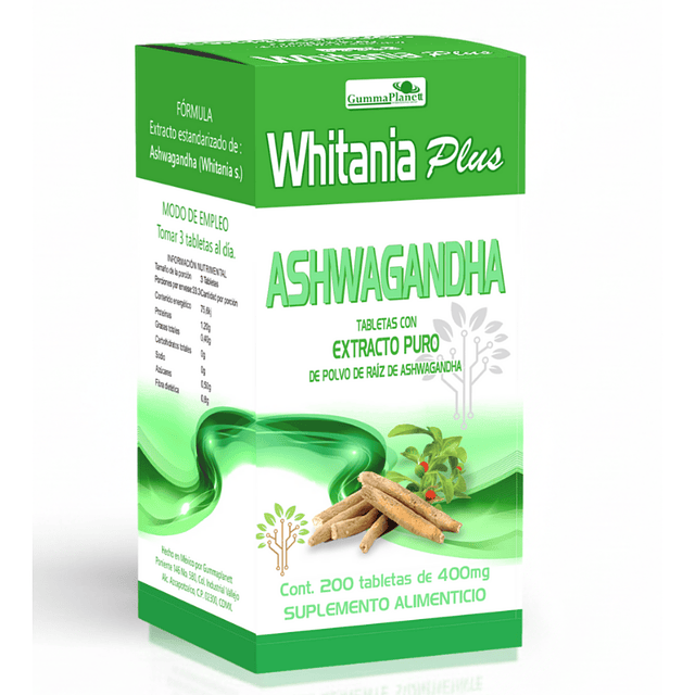 ASHWAGANDHA EXTRACTO PURO 200 TABLETAS