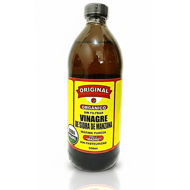 VINAGRE SIDRA DE MANZANA PURO 500 ML 