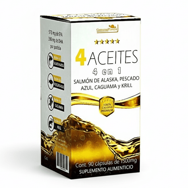 4 ACEITES DE PESCADO 90 CÁPSULAS