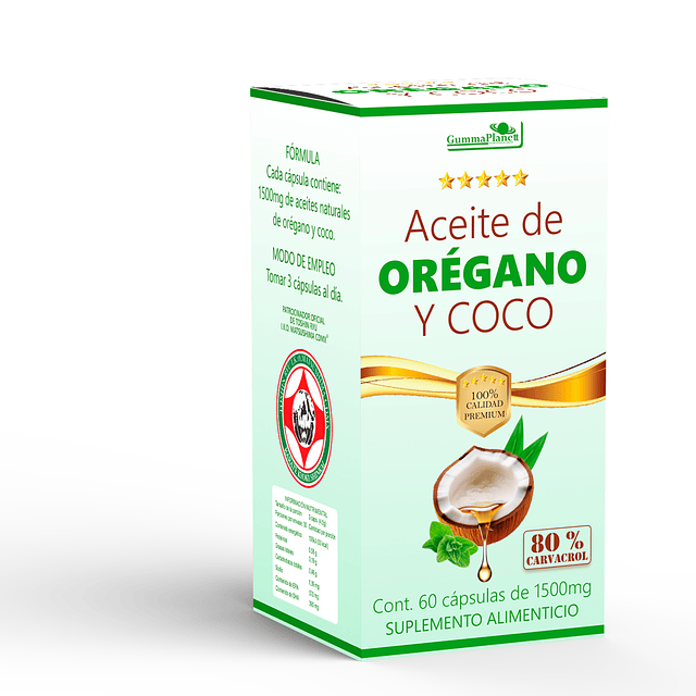 ACEITE DE ORÉGANO Y COCO 60 CÁPSULAS