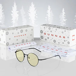 Lunettes Gunnar Ellipse Anti-Lumière Bleue - Lentille Ambrée - Pour Ecran Et Gaming
