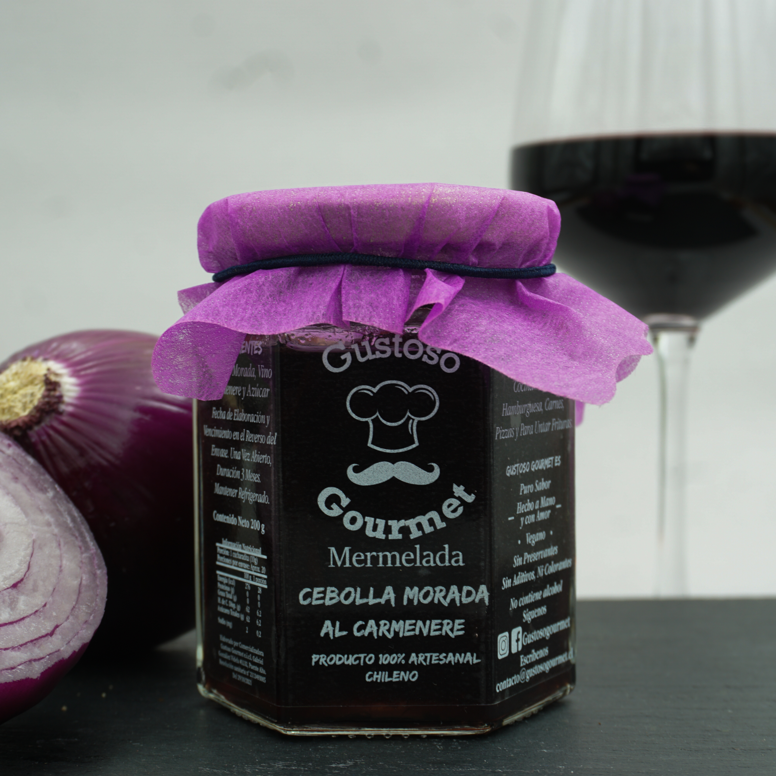 Mermelada Cebolla Morada al Carmenere