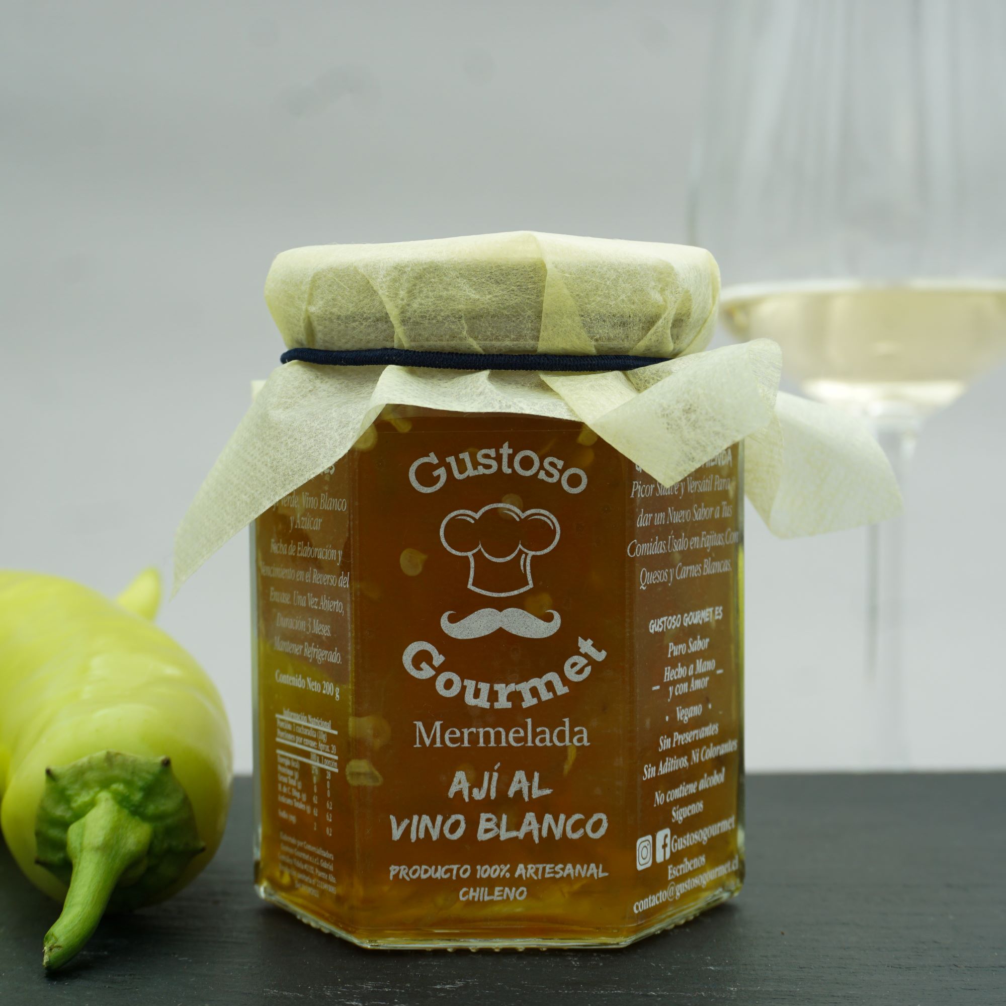 Mermelada Ají al Vino Blanco