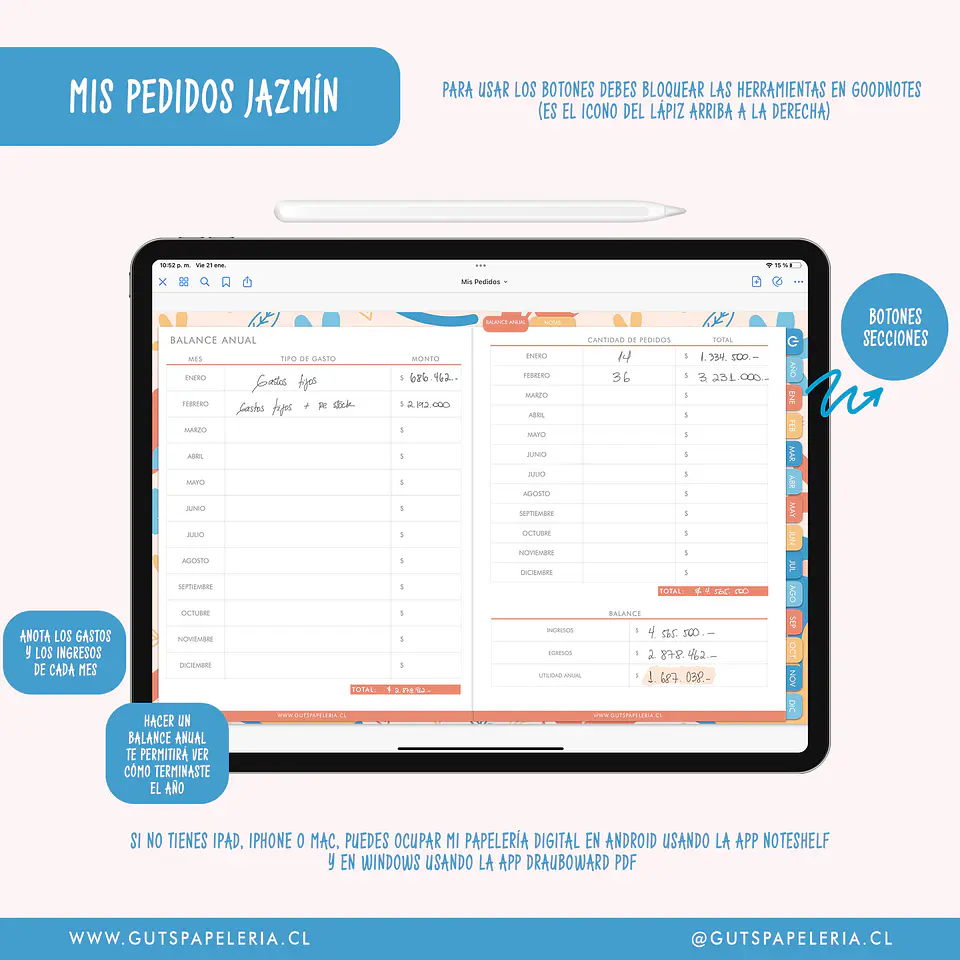 Planner Emprendedora - Mis Pedidos Sin Fechas 3