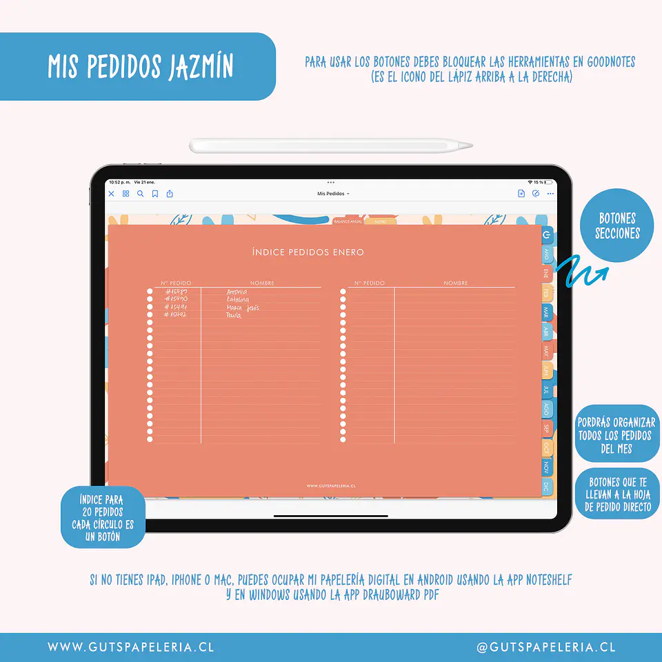 Planner Emprendedora - Mis Pedidos Sin Fechas 5