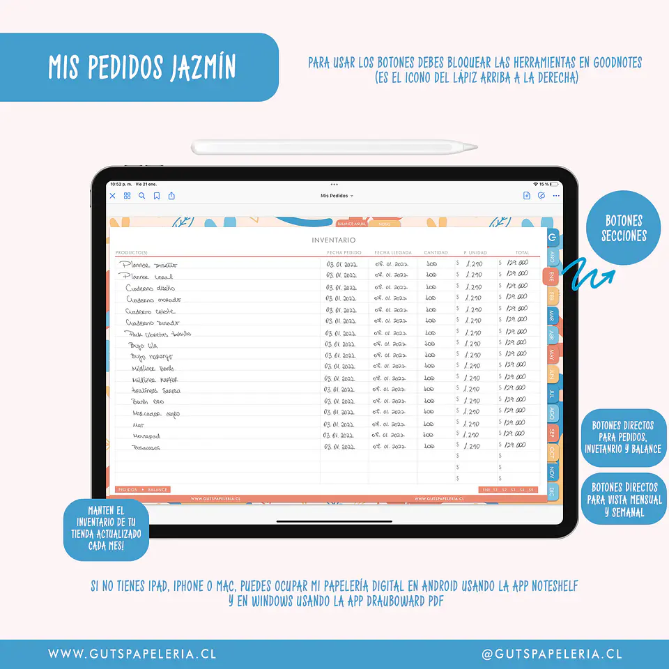 Planner Emprendedora - Mis Pedidos Sin Fechas 6