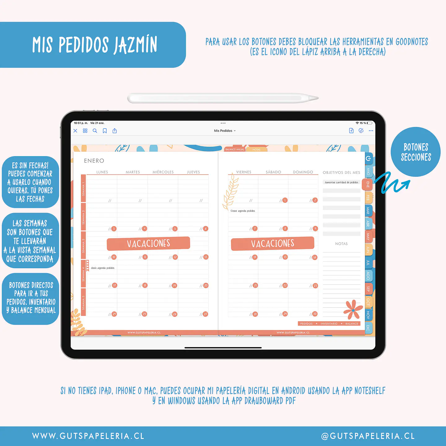 Planner Emprendedora - Mis Pedidos Sin Fechas 7