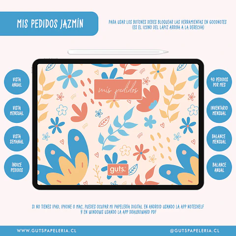 Planner Emprendedora - Mis Pedidos Sin Fechas