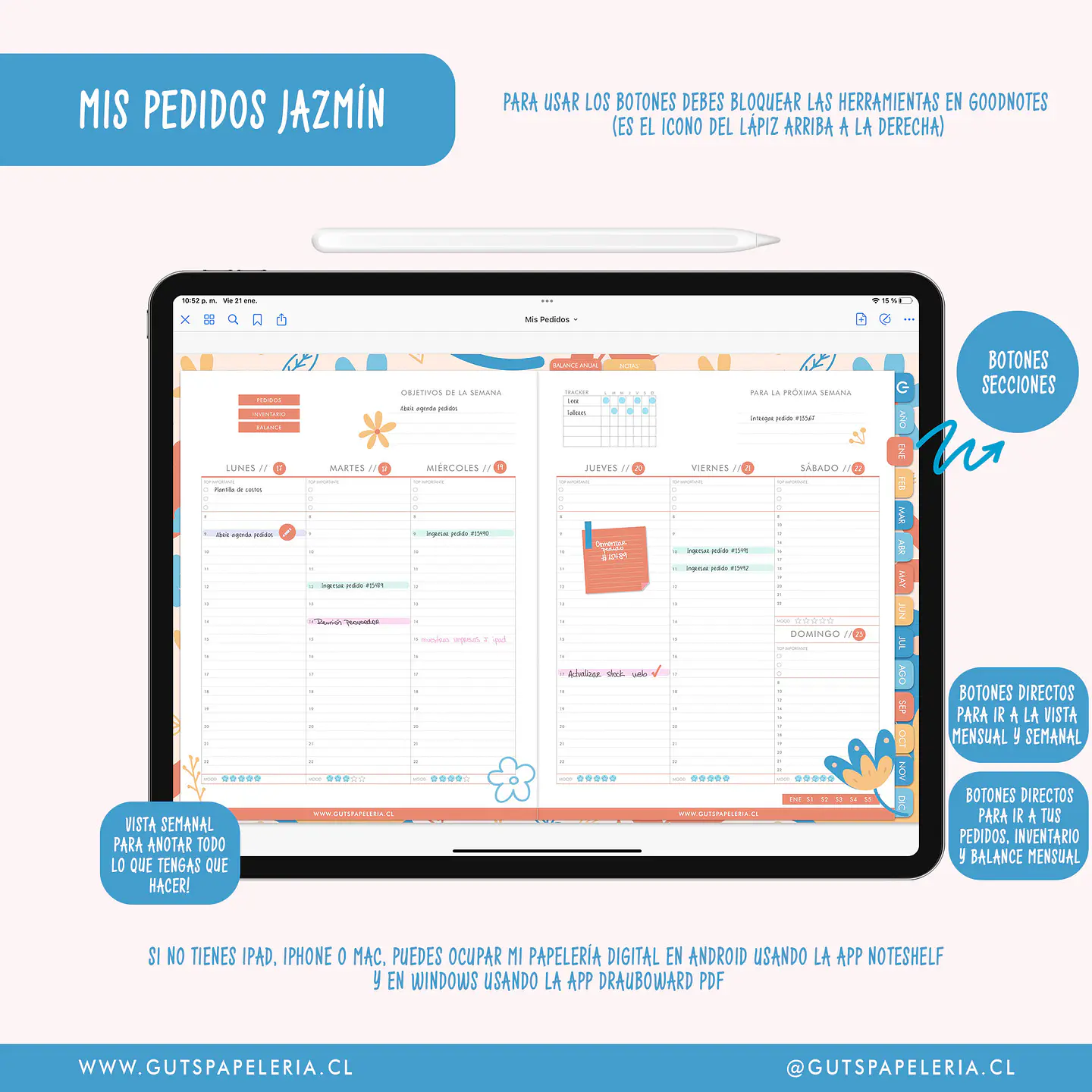 Planner Emprendedora - Mis Pedidos Sin Fechas 11