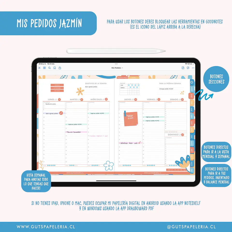 Planner Emprendedora - Mis Pedidos Sin Fechas 11