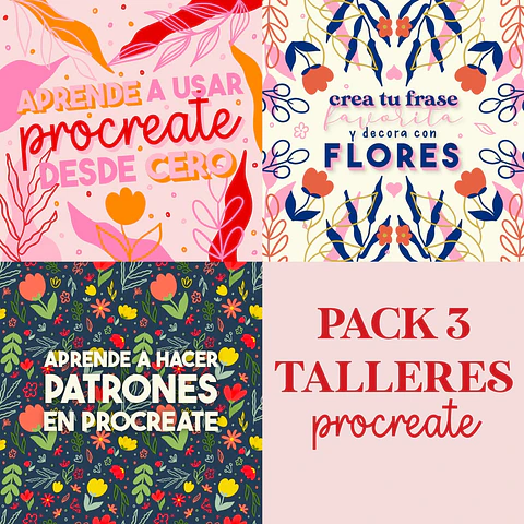 Pack 3 talleres Procreate - GRABADO