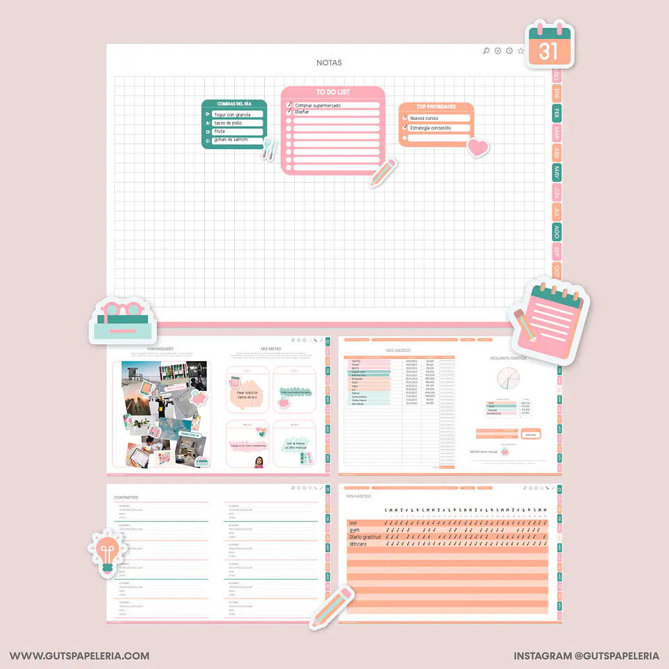 Planner Universitario 8
