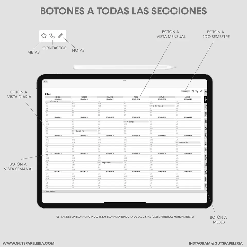 Planner Black Horizontal 2