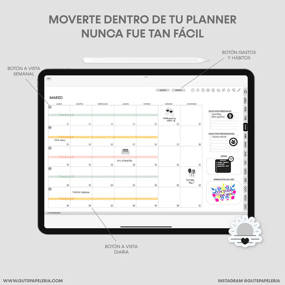Planner Black Docente 3