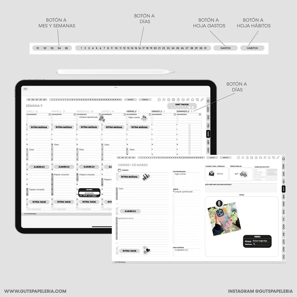 Planner Black Docente 4
