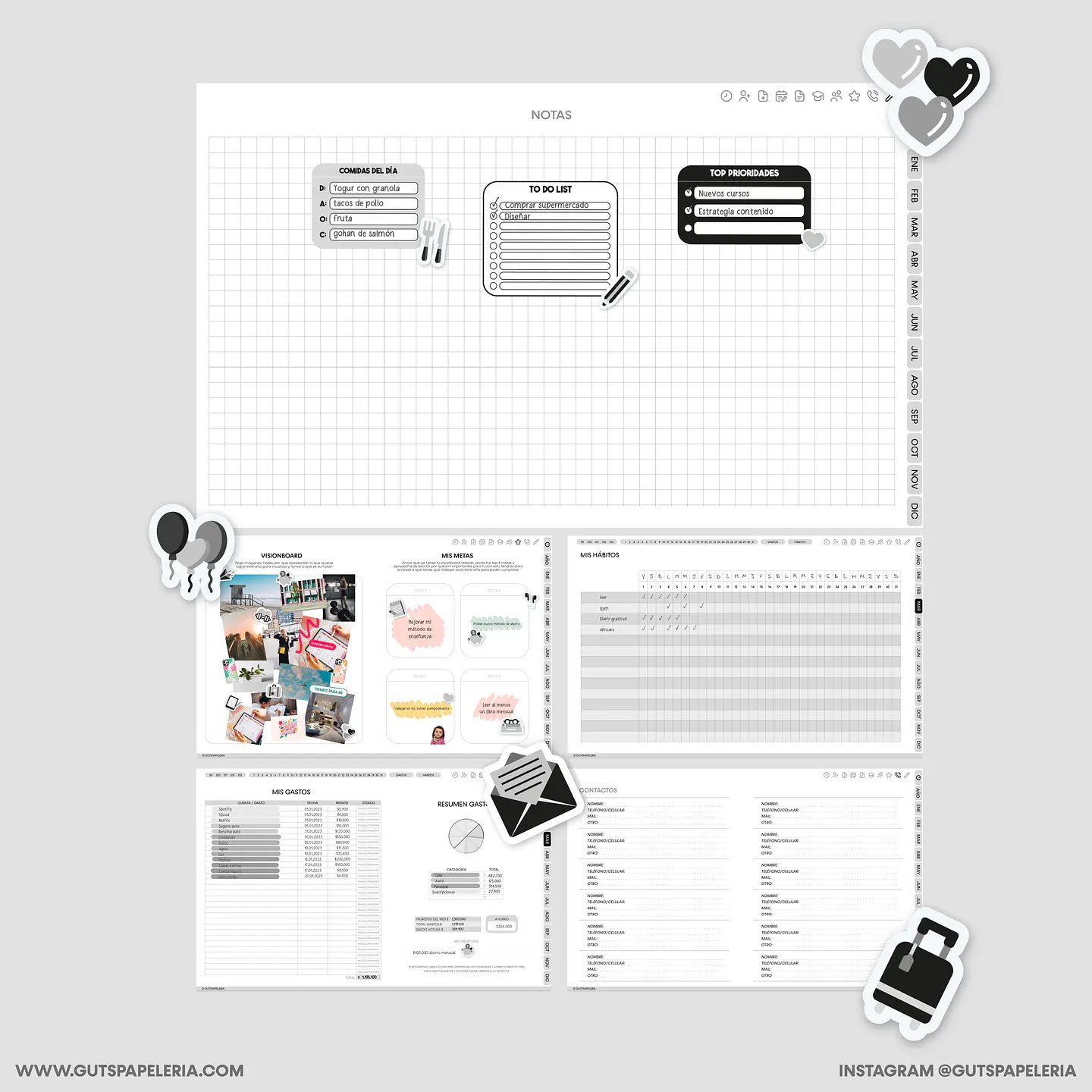 Planner Black Docente 9