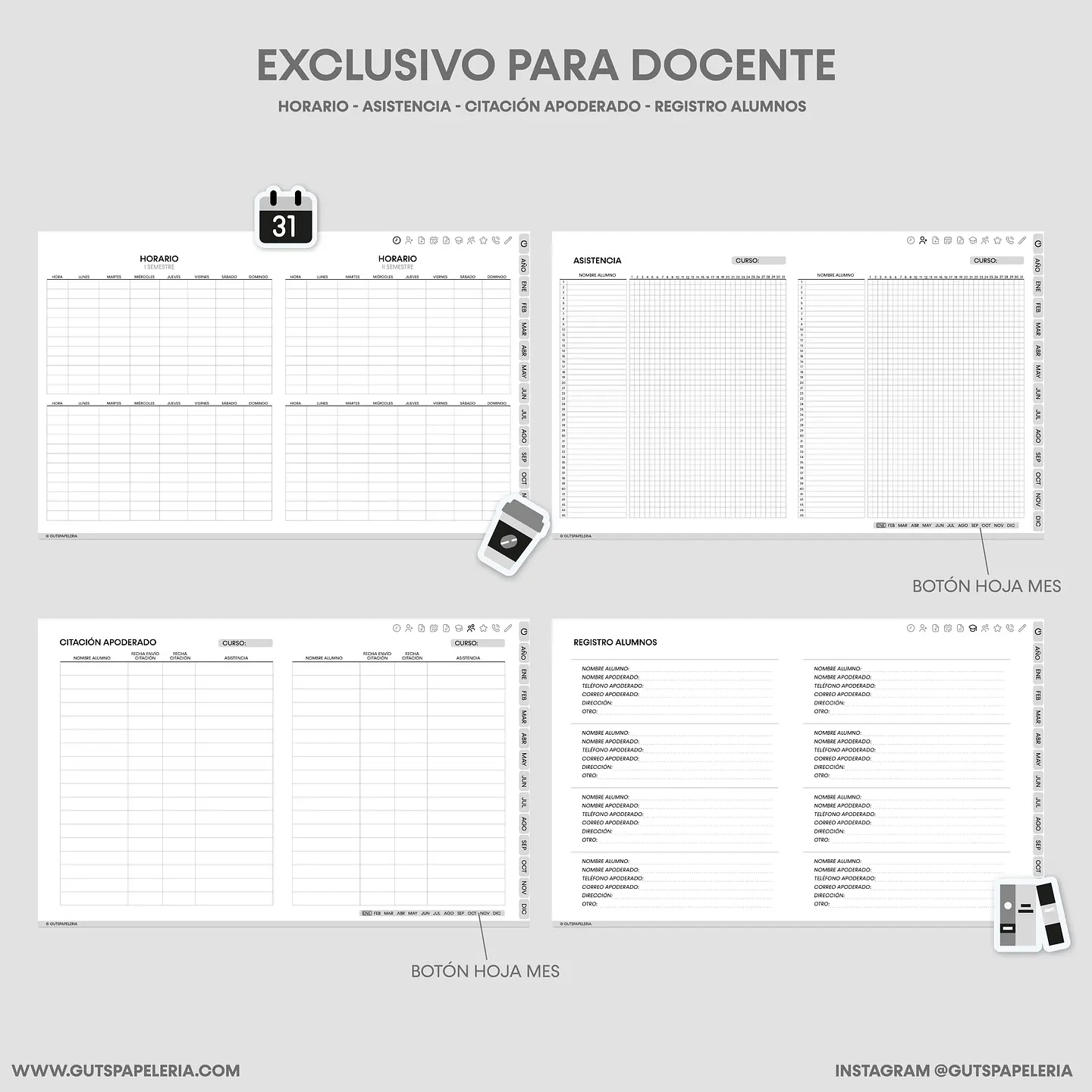 Planner Black Docente 7