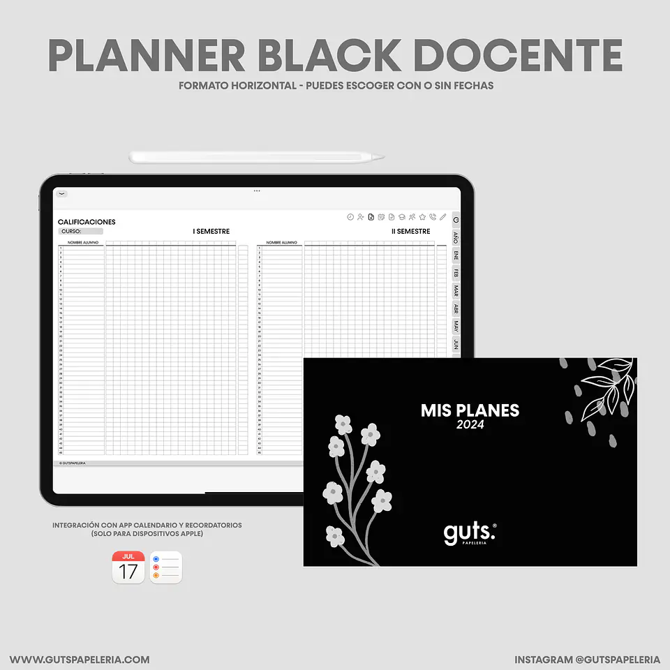 Planner Black Docente 1