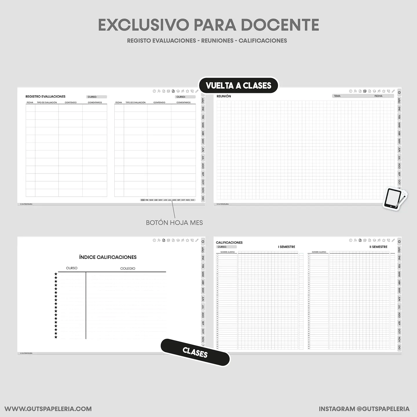 Planner Black Docente 8
