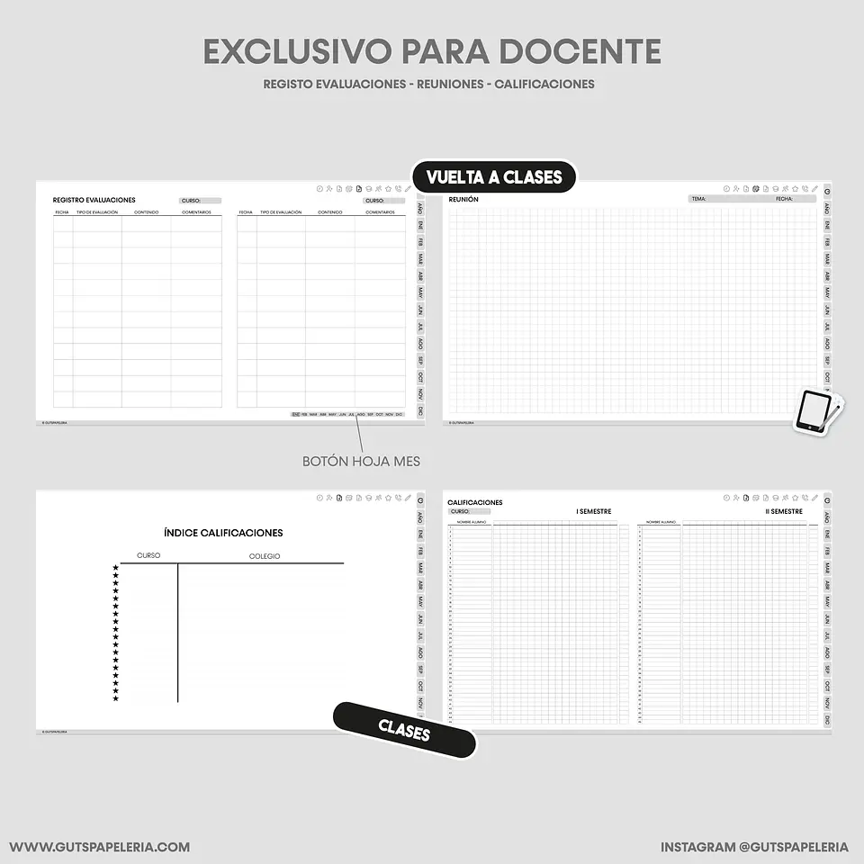 Planner Black Docente 8