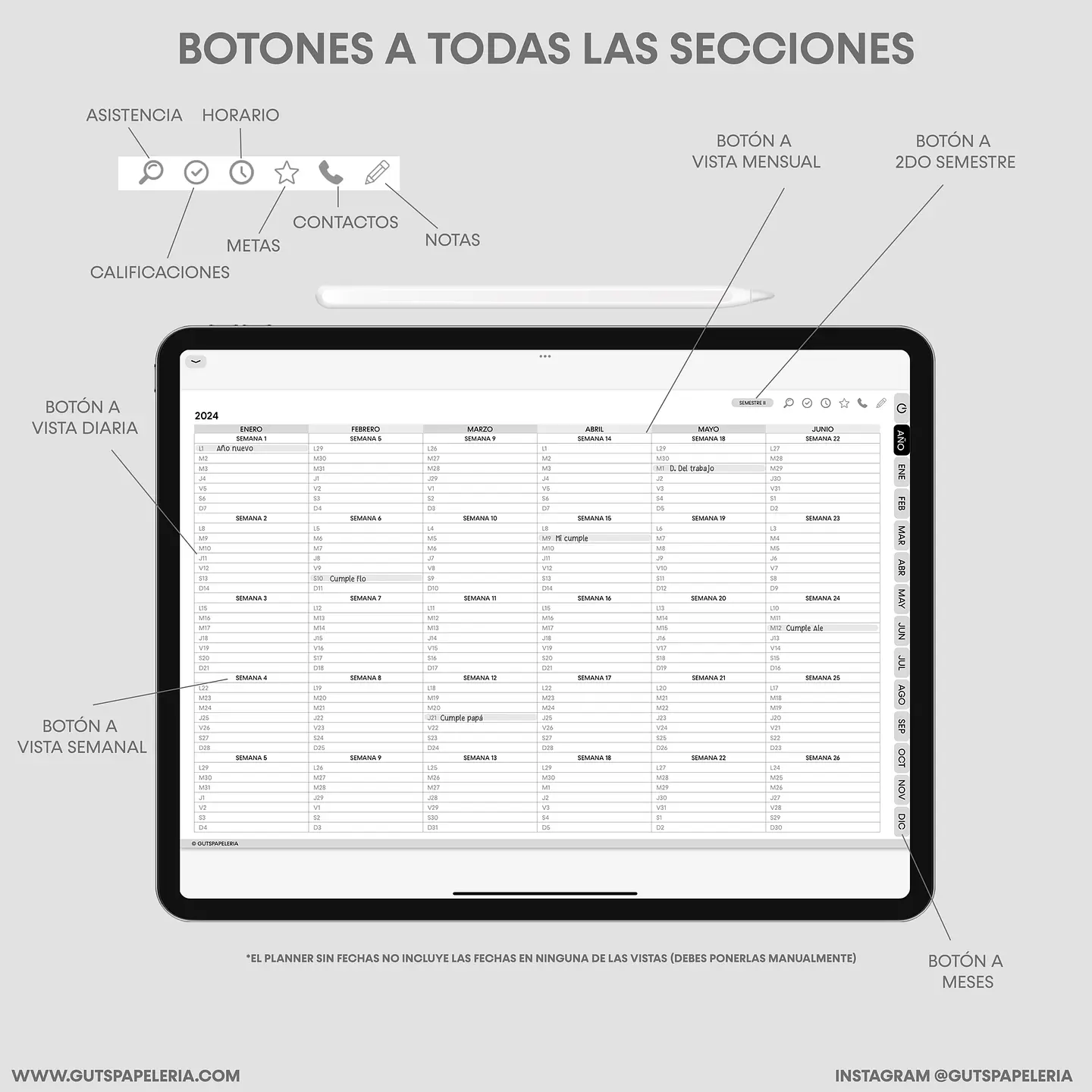 Planner Black Universitario 2
