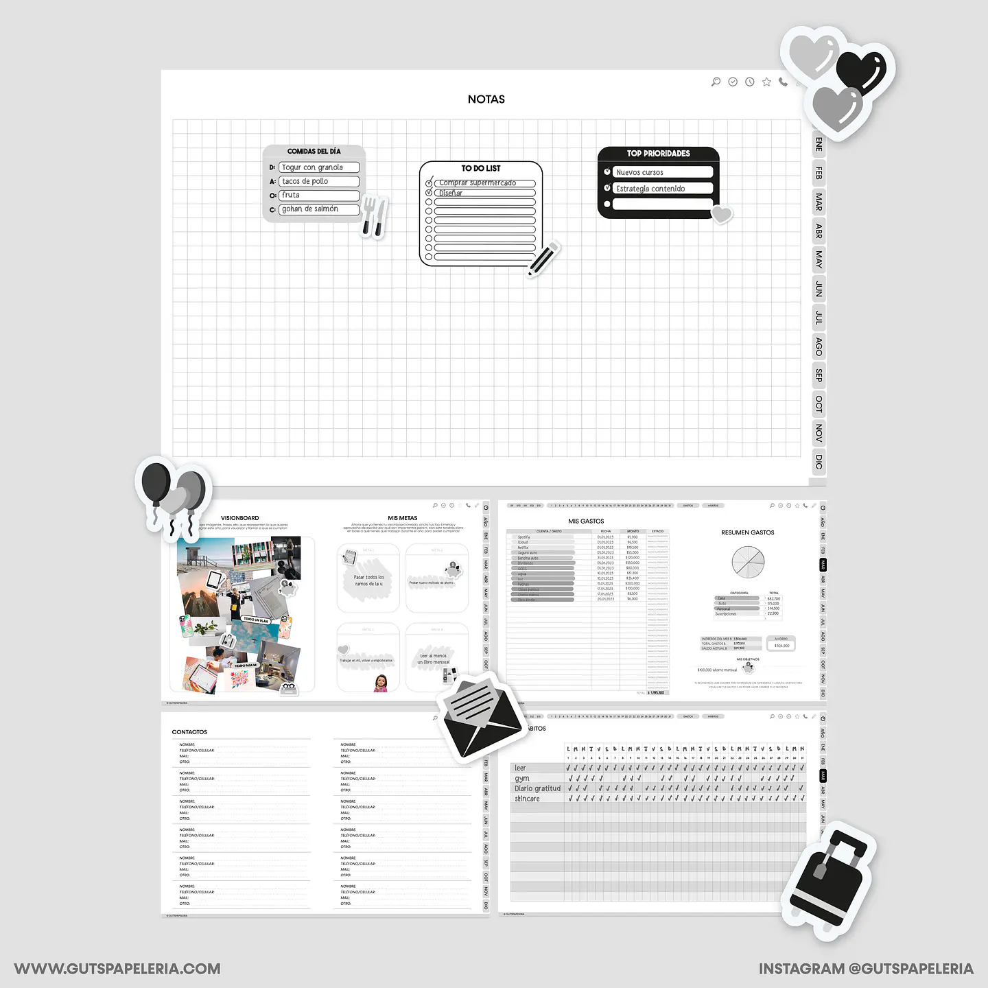 Planner Black Universitario 7