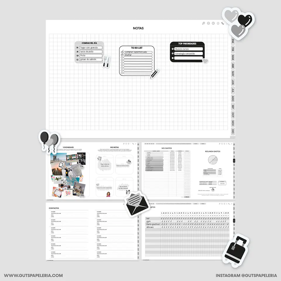 Planner Black Universitario 7