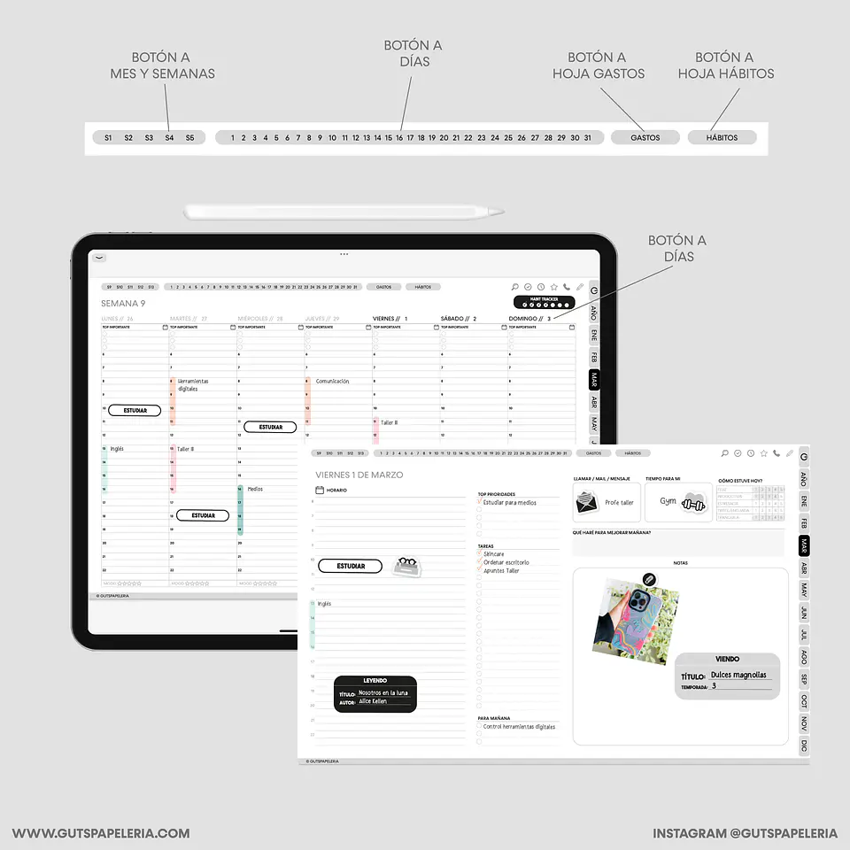 Planner Black Universitario 4