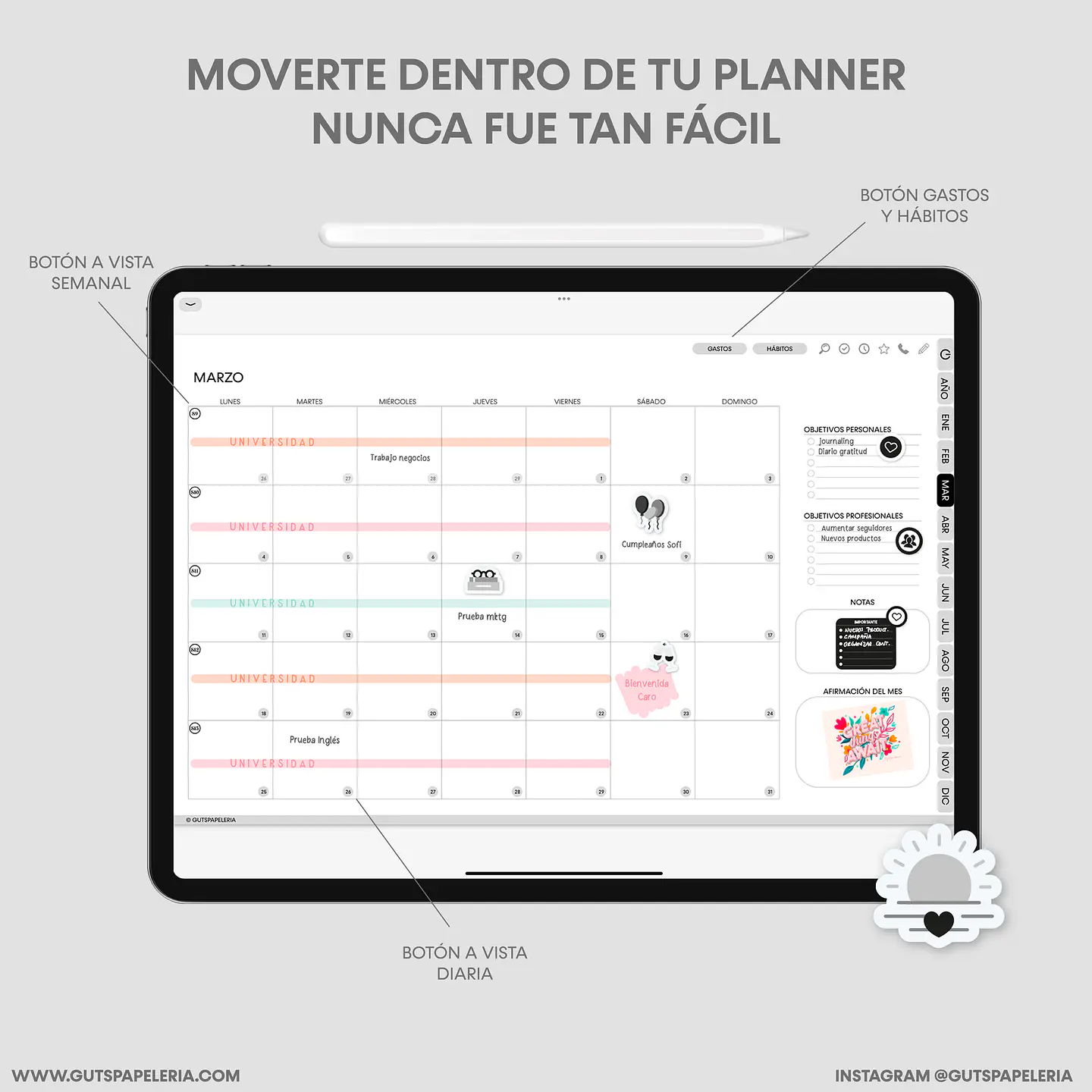 Planner Black Universitario 3