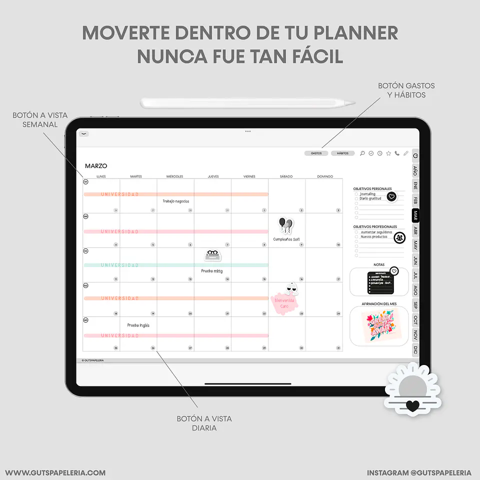 Planner Black Universitario 3