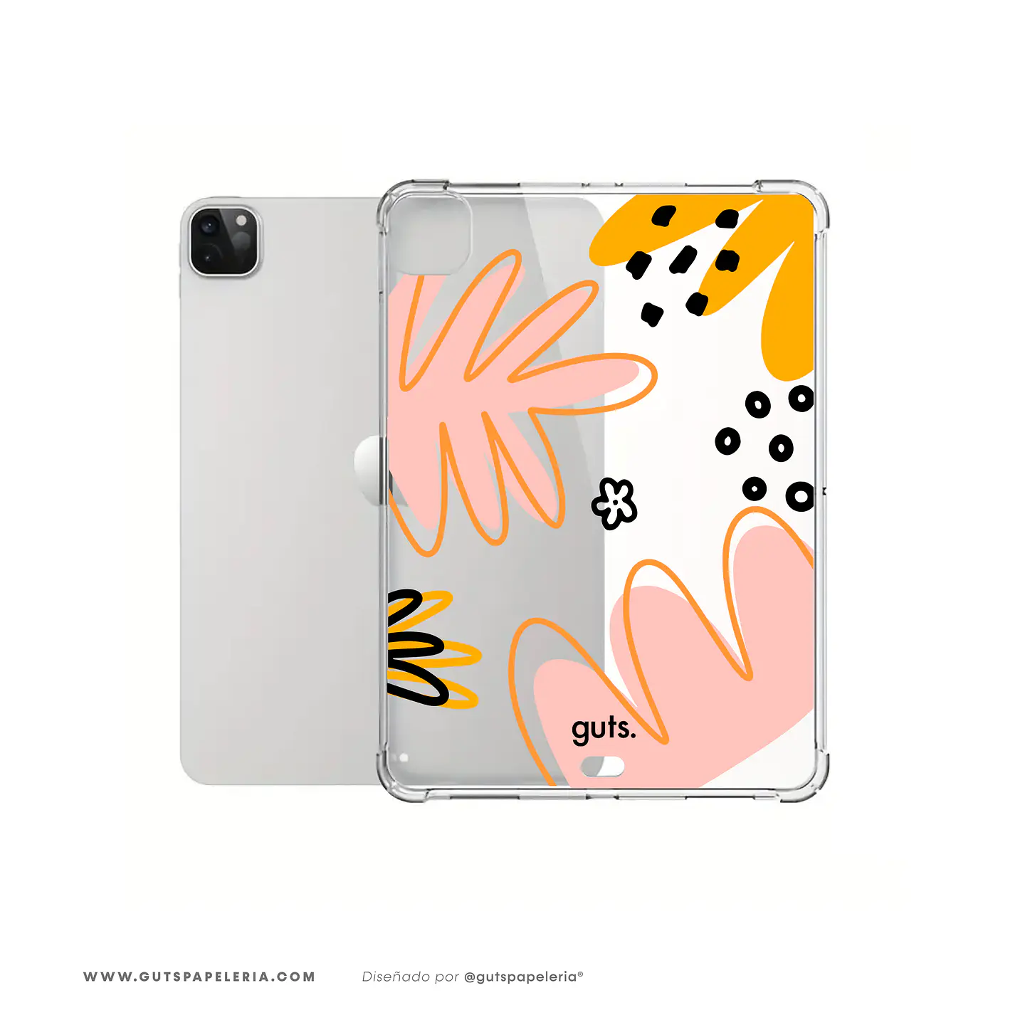 Carcasa iPad Pansy Transparente 1