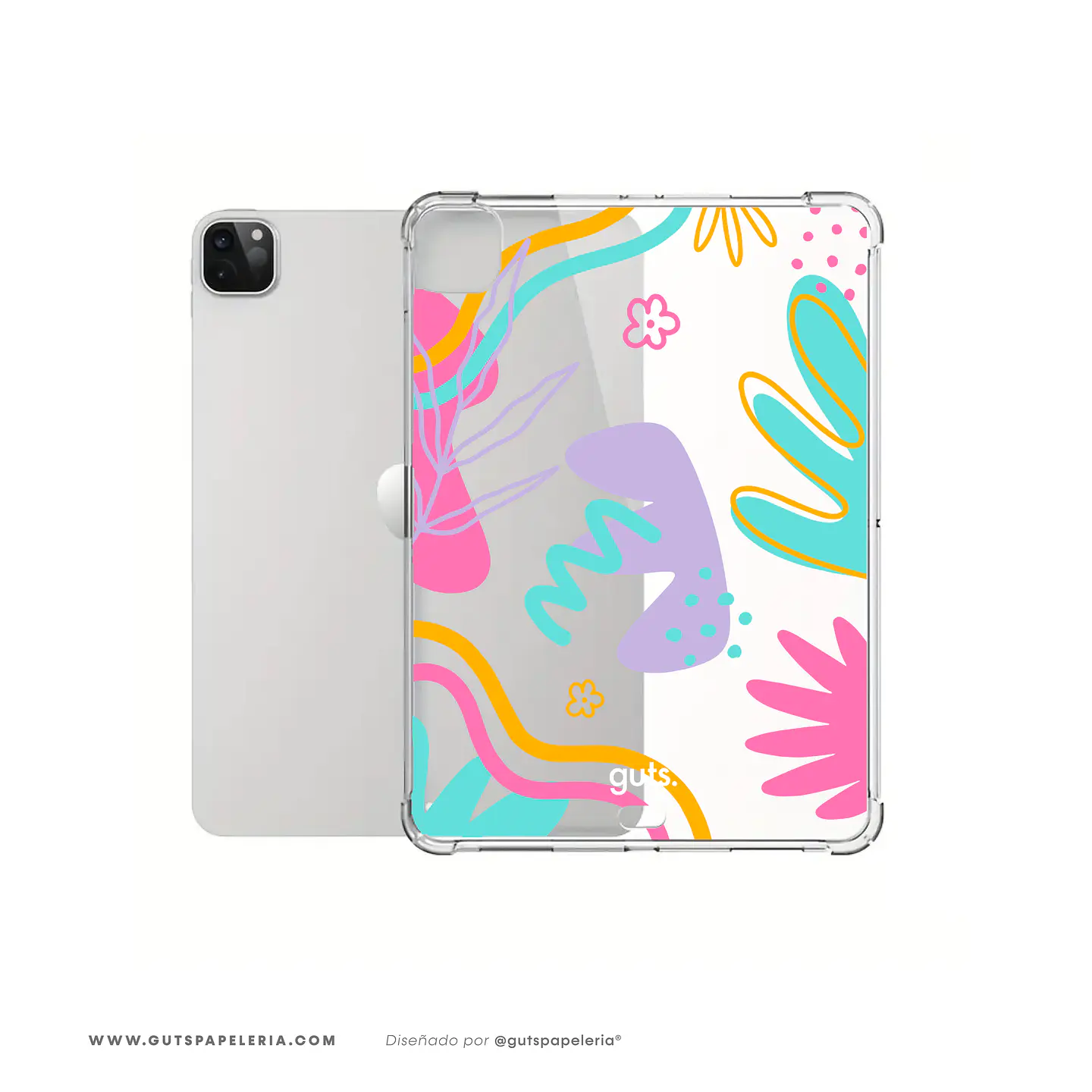 Carcasa iPad Rose Transparente 1
