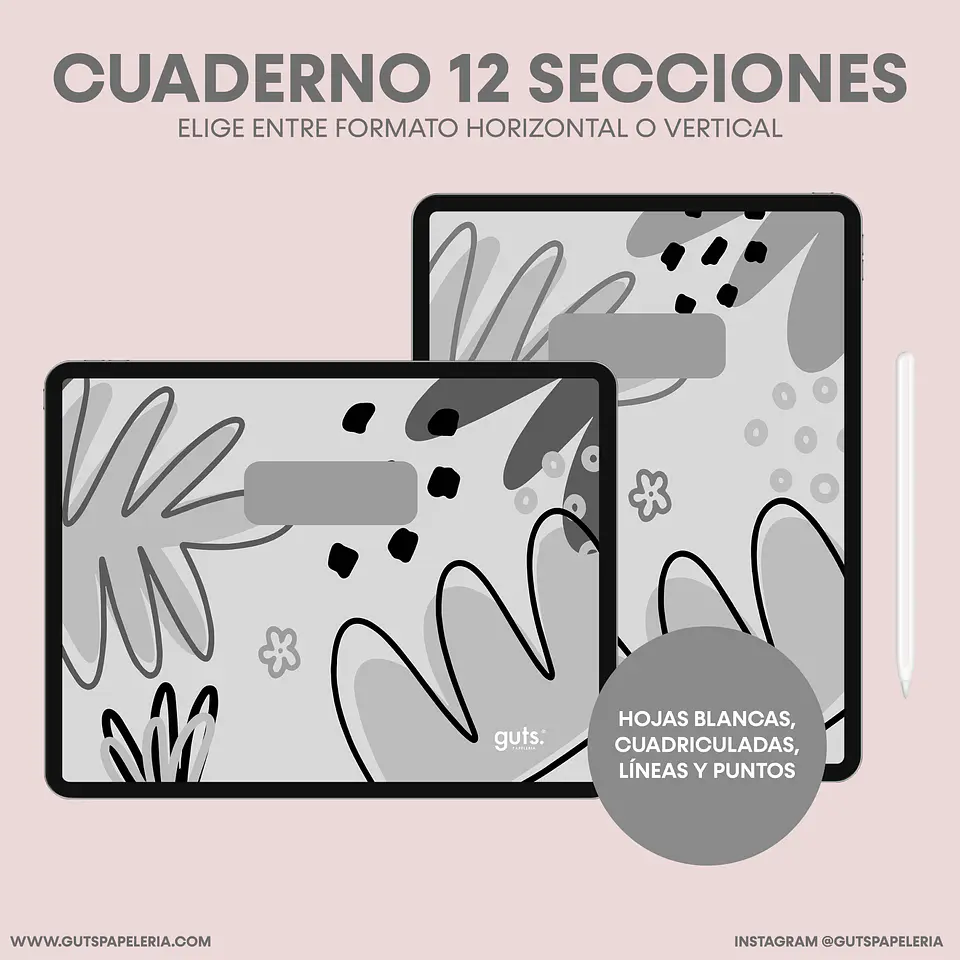 Nuevo Cuaderno 12 secciones Black 1
