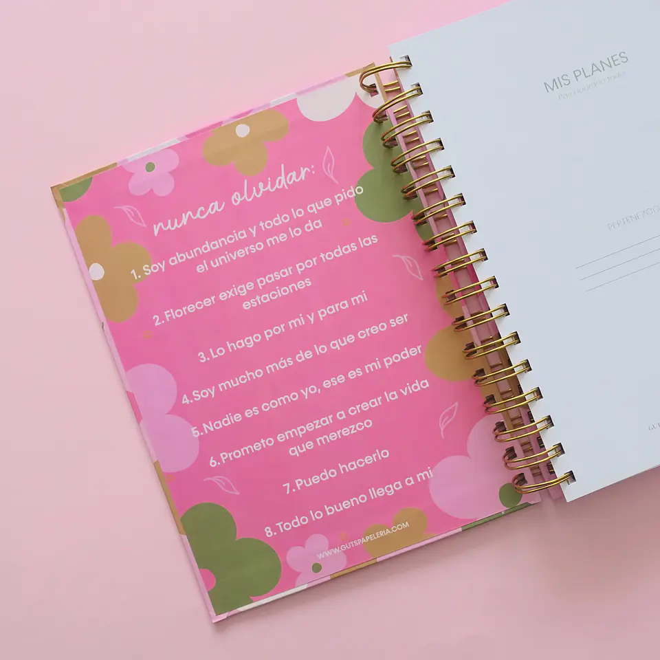 Planner Sin Fechas - Camelia 4