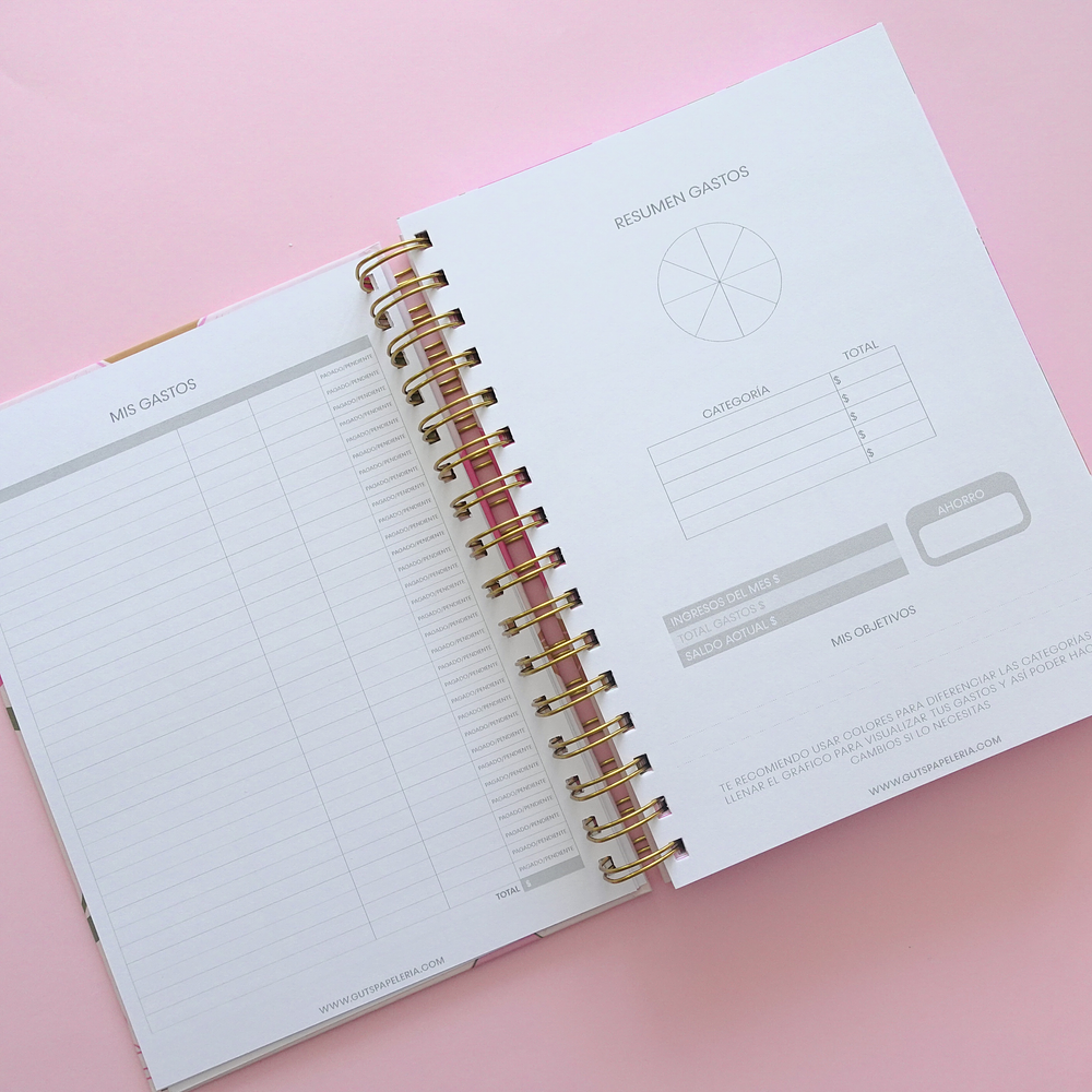 Planner Sin Fechas - Tulipán Rosa