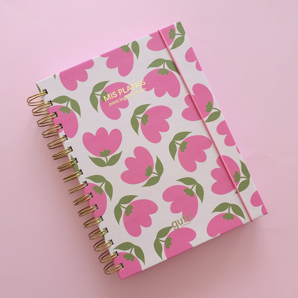 Planner Sin Fechas - Tulipán Rosa