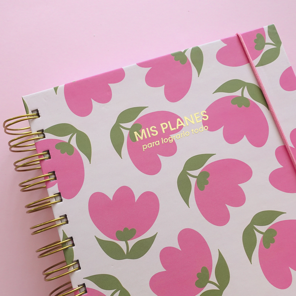 Planner Sin Fechas - Tulipán Rosa